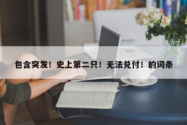 包含突发！史上第二只！无法兑付！的词条