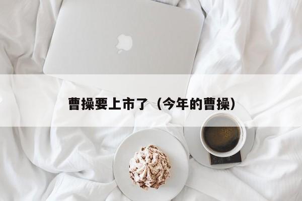 曹操要上市了（今年的曹操）